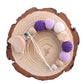 Round Bead Yarn Bead Animal Gum String Ring