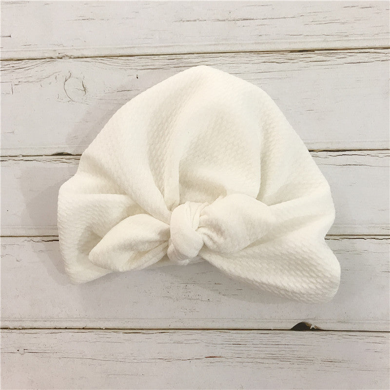 Bow baby hat