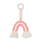 Ins Nordic Style Children's Room Rainbow Solid Wood Ring Ornaments
