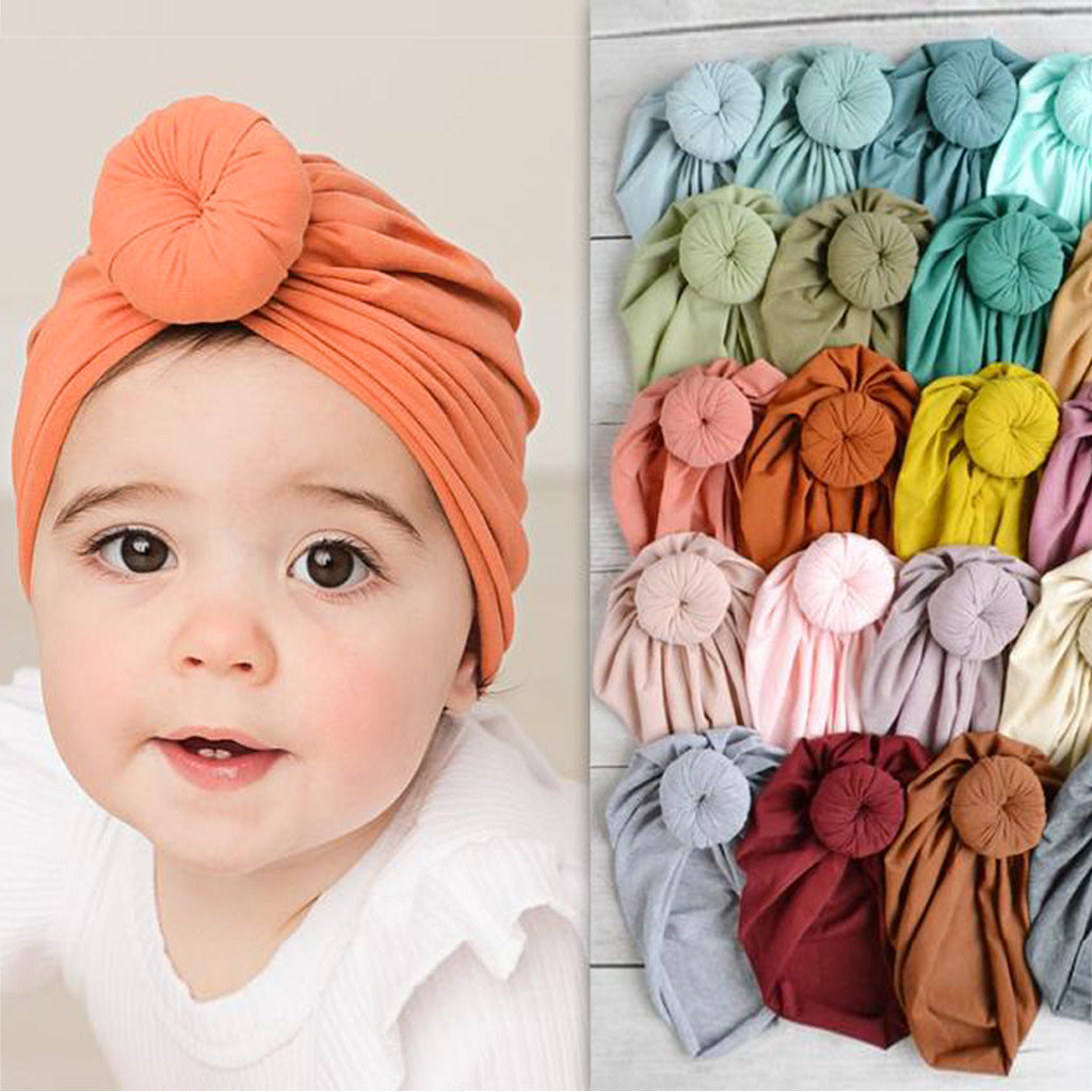 Four Seasons Creative Cute Children's Hood Baby Donut Hat Headscarf