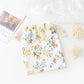 Double-layer Drawstring Pocket Cotton Printed Crepe Bib Hanging Bag