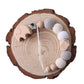 Round Bead Yarn Bead Animal Gum String Ring