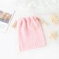 Double-layer Drawstring Pocket Cotton Printed Crepe Bib Hanging Bag