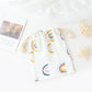Double-layer Drawstring Pocket Cotton Printed Crepe Bib Hanging Bag